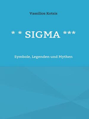 cover image of * * Sigma ***